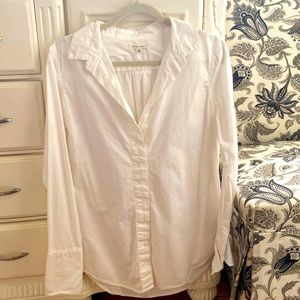 Cotton white button down.